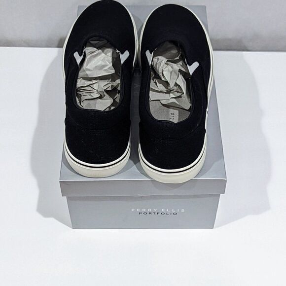 ‎BNWT!!!!Perry Ellis CANVAS DECK SLIP ON SNEAKER main image 9